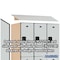 Salsbury Industries Wardrobe Locker, 45" W, 24" D, 76" H, (3) Wide, (6) Openings, Gray 22364GRY - alternate 5